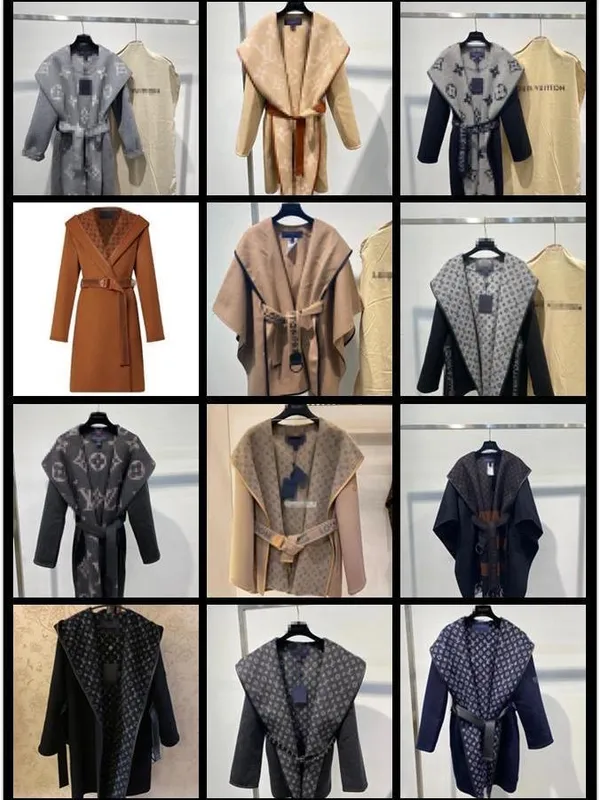 2023 Nuevos abrigos de lana de otoño e invierno Mujeres, de moda y versátiles, adelgazamiento de la cintura, cuello de piel, abr