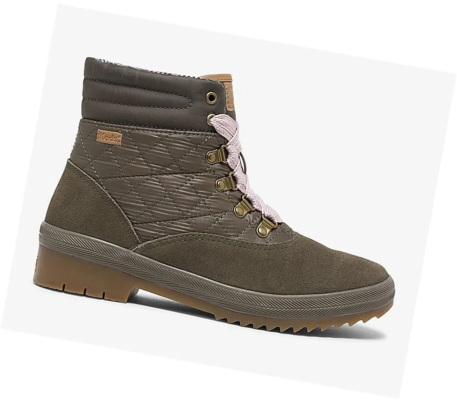 2024 Botas Altas Keds Camp Boot Agua Mujer Verde Oliva ruidoso – Botas Altas