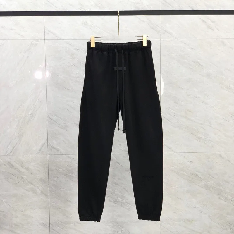 23fw Otoño Invierno EE. UU. Flocado Imprimir Logo Pantalones Pantalones Casual Hombres Mujeres Terry String Joggers Pantalones d