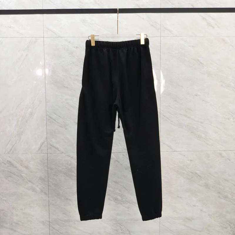 23fw Otoño Invierno EE. UU. Flocado Imprimir Logo Pantalones Pantalones Casual Hombres Mujeres Terry String Joggers Pantalones d
