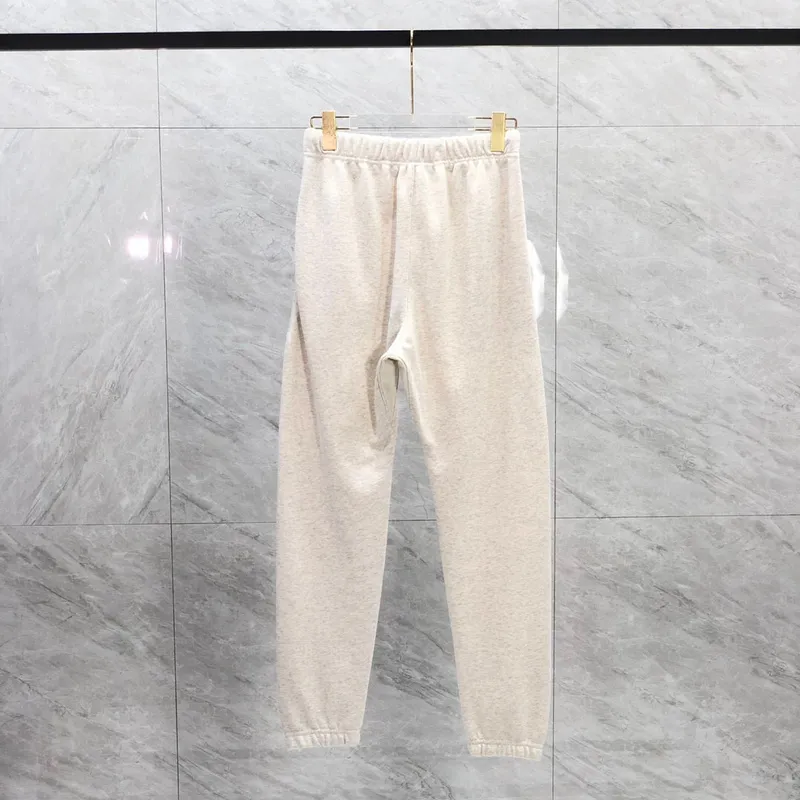 23fw Otoño Invierno EE. UU. Flocado Imprimir Logo Pantalones Pantalones Casual Hombres Mujeres Terry String Joggers Pantalones d