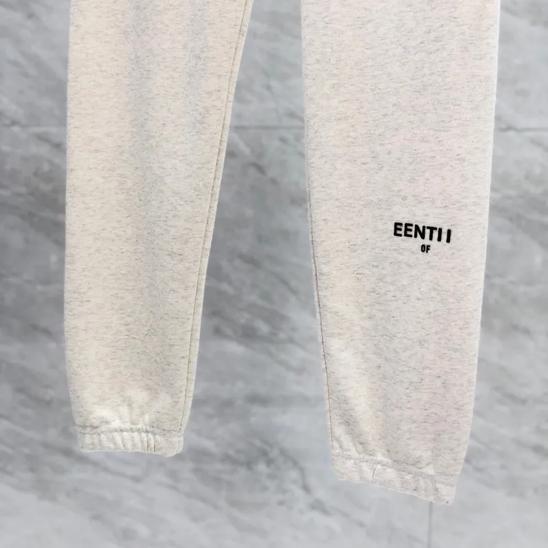 23fw Otoño Invierno EE. UU. Flocado Imprimir Logo Pantalones Pantalones Casual Hombres Mujeres Terry String Joggers Pantalones d