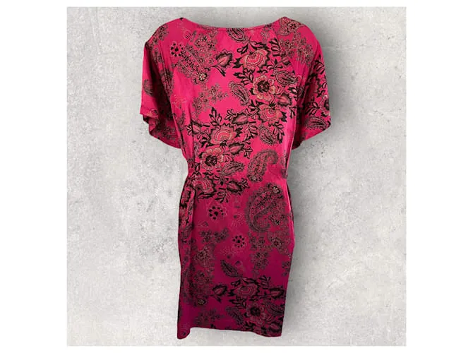 3.1 Phillip Lim 3.1 Vestido entallado y con vuelo de brocado rosa cereza vintage de Phillip Lim Reino Unido 12 US 8 UE 40 