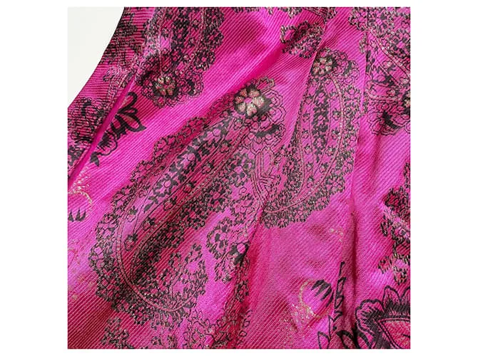 3.1 Phillip Lim 3.1 Vestido entallado y con vuelo de brocado rosa cereza vintage de Phillip Lim Reino Unido 12 US 8 UE 40 