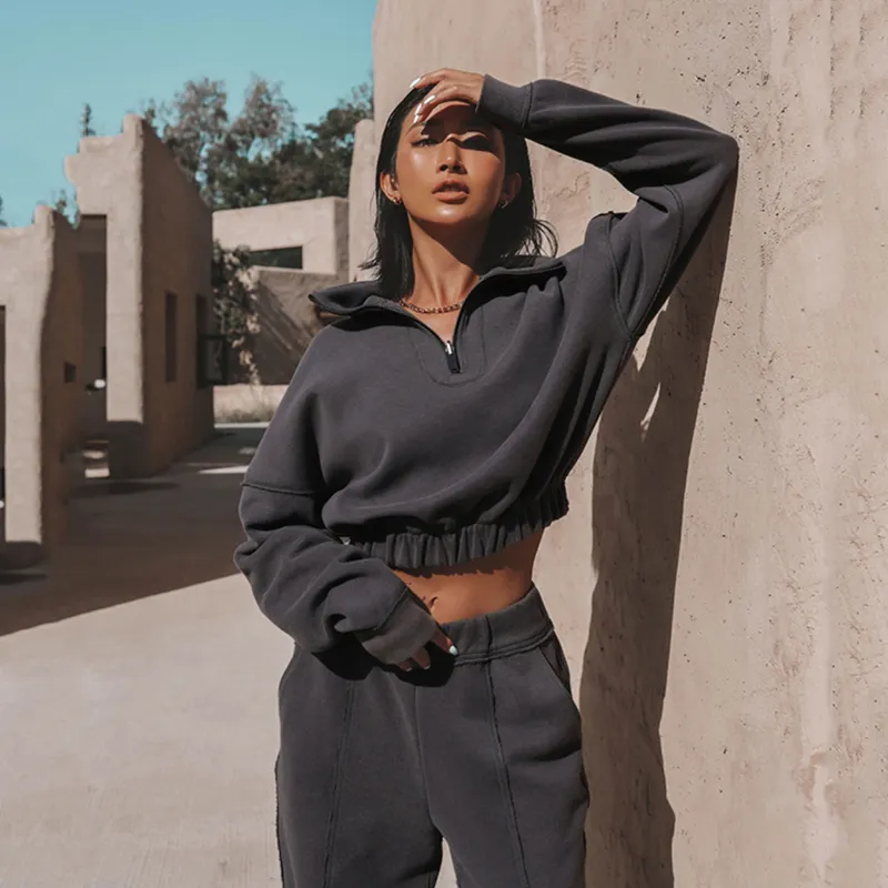A133 Mujeres Conde capucha con sudadera con capucha de ocio de la moda con sudadera con capucha deportiva 3D+ pantalones de chán