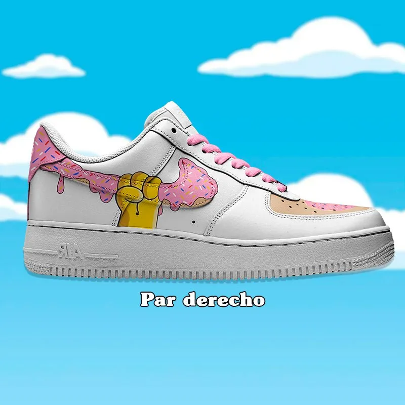 Air Force 1 x Homero  Donas Swoosh