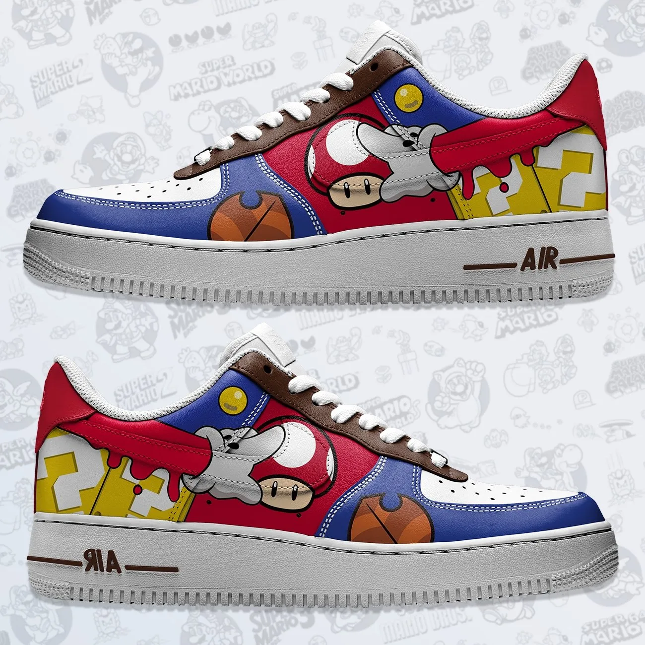 Air Force 1 x Mario Swoosh