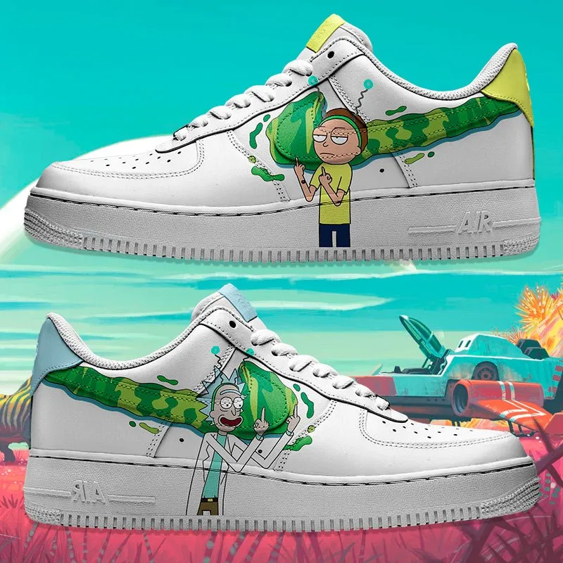 Air Force 1 x Rick and Morty Swoosh