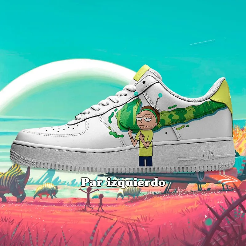 Air Force 1 x Rick and Morty Swoosh
