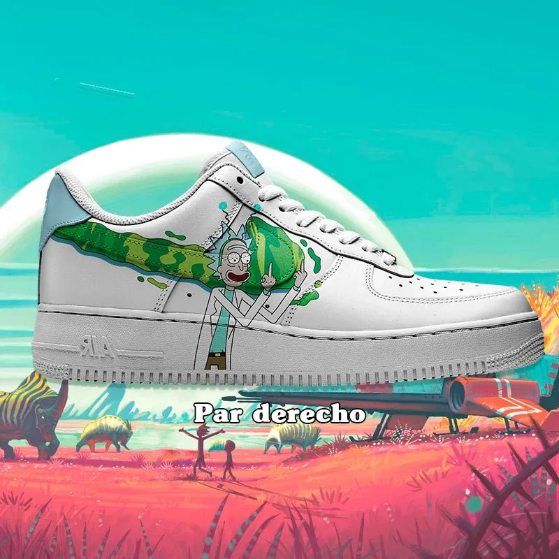 Air Force 1 x Rick and Morty Swoosh