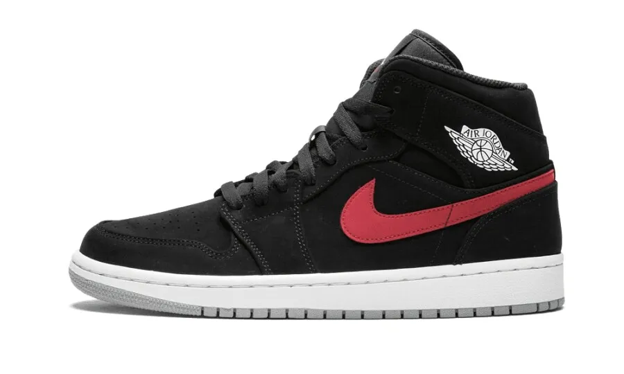 AIR JORDAN 1 MID MULTICOLOR SWOOSH BLACK