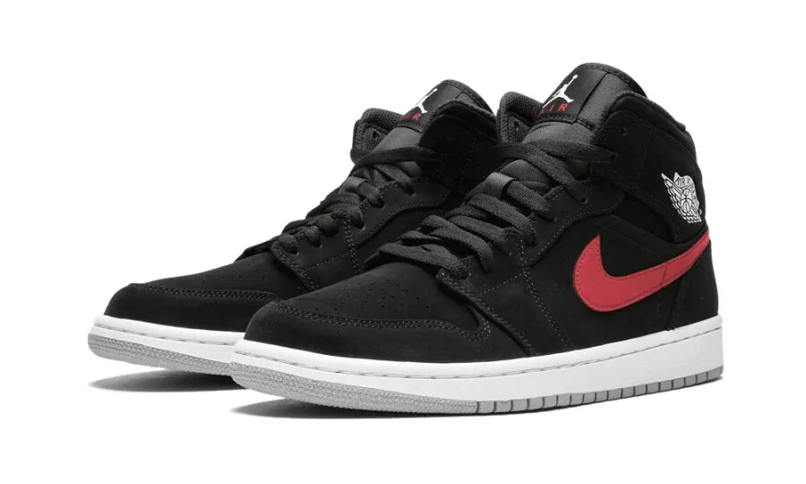 AIR JORDAN 1 MID MULTICOLOR SWOOSH BLACK