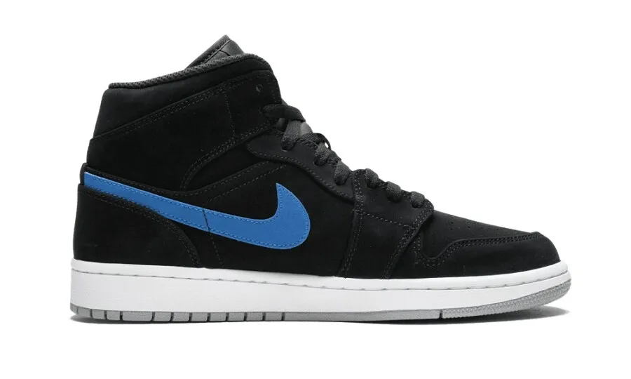 AIR JORDAN 1 MID MULTICOLOR SWOOSH BLACK