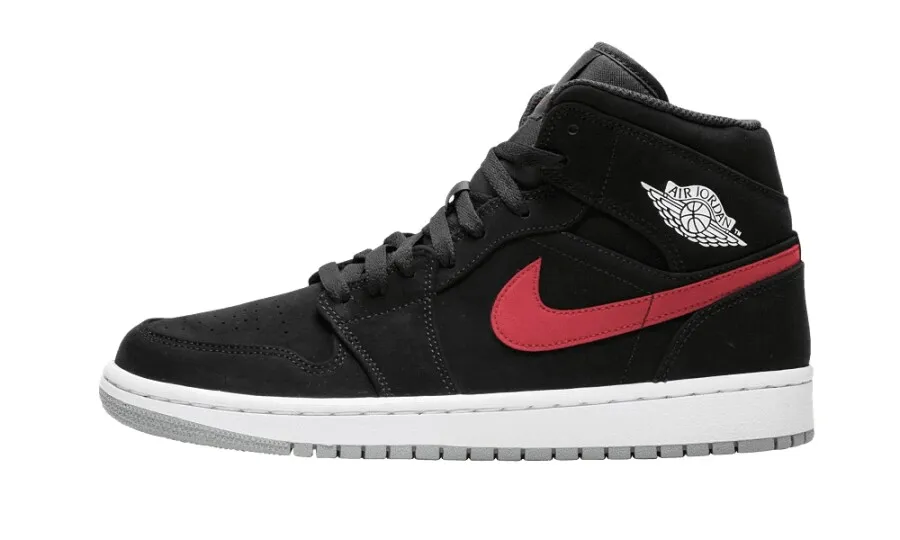 AIR JORDAN 1 MID MULTICOLOR SWOOSH BLACK