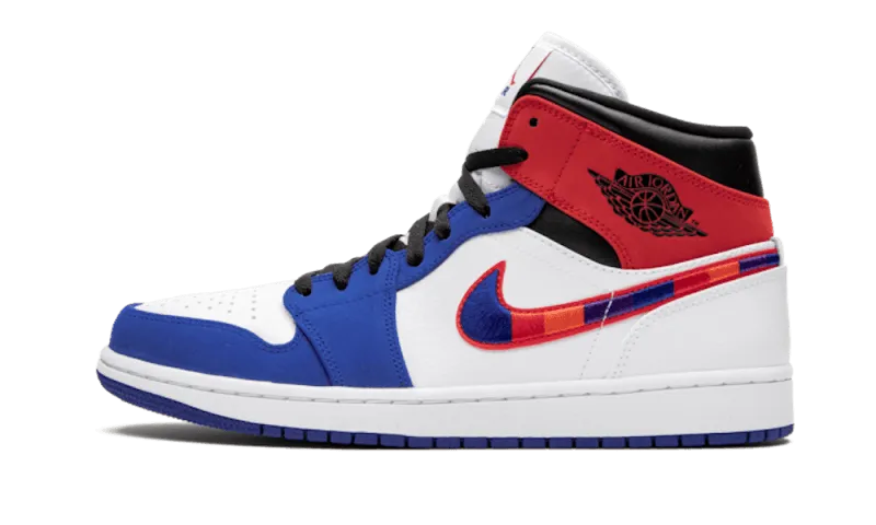 Air Jordan 1 Mid Multicolor Swoosh