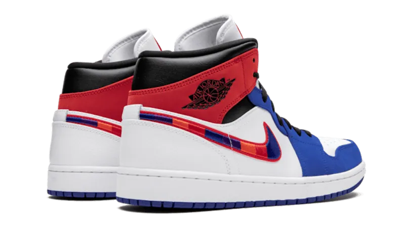 Air Jordan 1 Mid Multicolor Swoosh