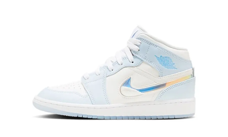 Air Jordan 1 Mid SE GS 'Glitter Swoosh'
