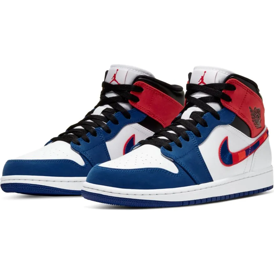 AIR JORDAN 1 MID SE "MULTICOLOR SWOOSH"