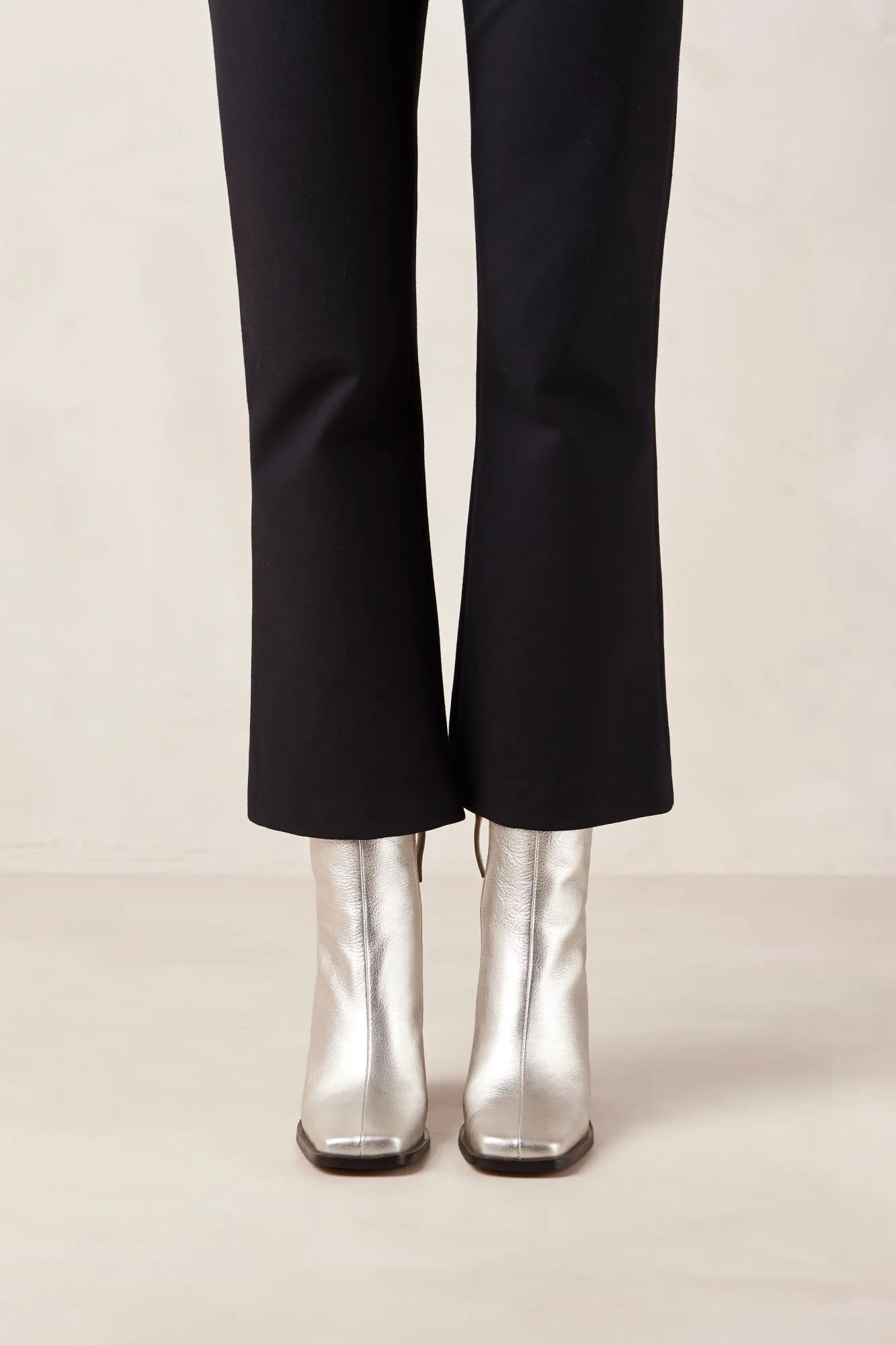 Alohas Botines de cuero plateado South Shimmer
