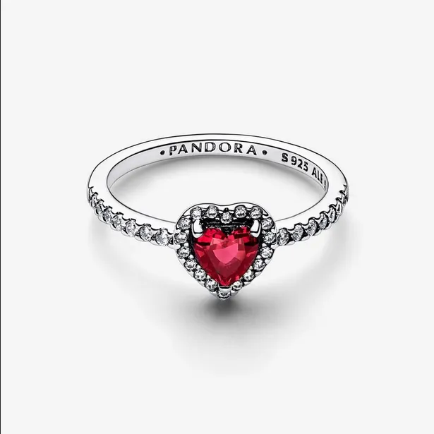 Anillo Corazón Nivelado Rojo 198421C02
