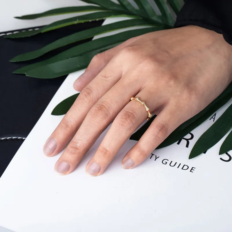 Anillo Dibujo Bambú