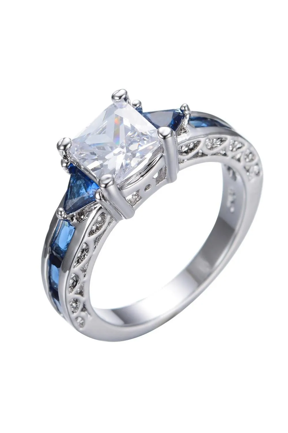 Anillo Espejo Azul