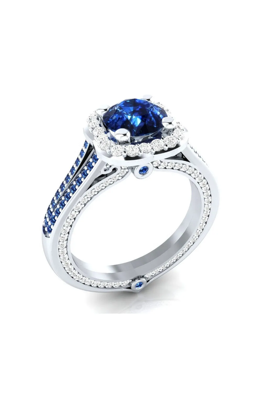 Anillo Madame Luxe azul
