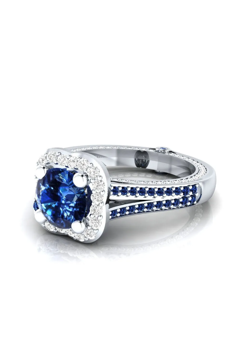 Anillo Madame Luxe azul