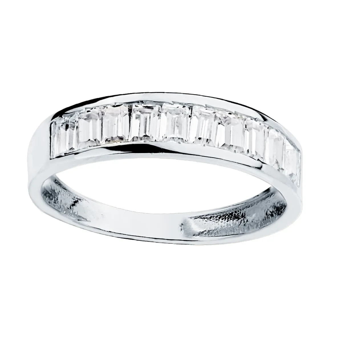 Anillo Oro Blanco Circonitas