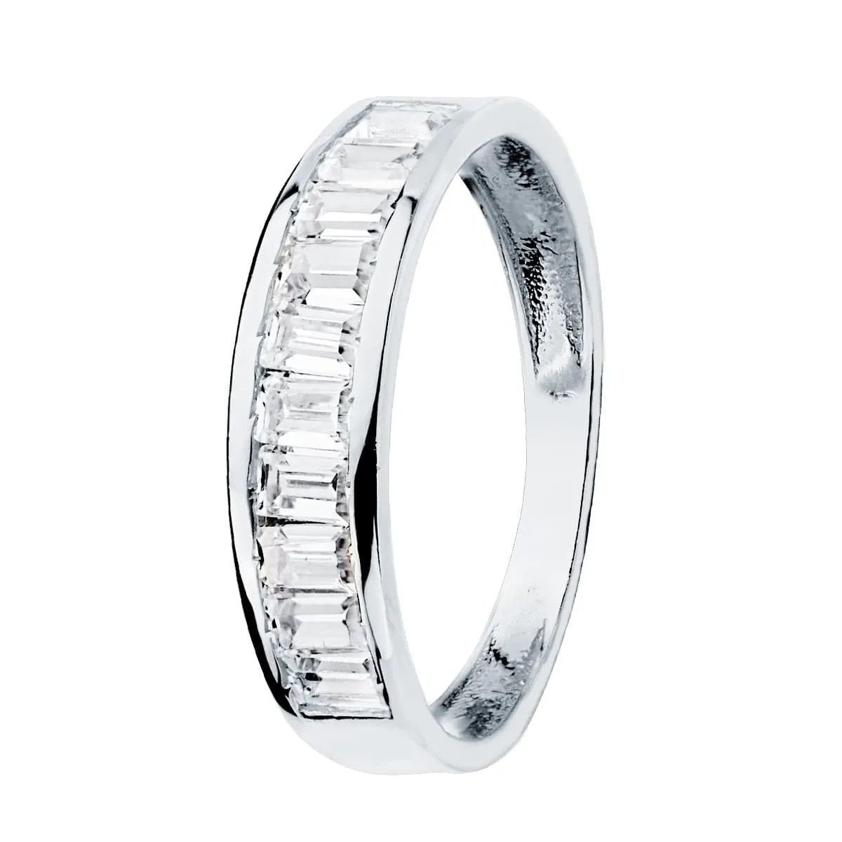 Anillo Oro Blanco Circonitas
