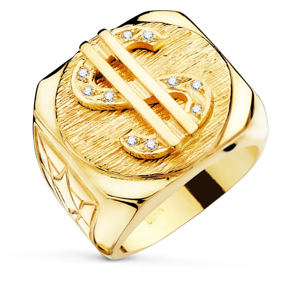 Anillo Oro Sello Dólar