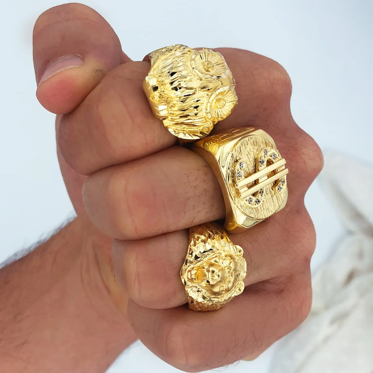 Anillo Oro Sello Dólar