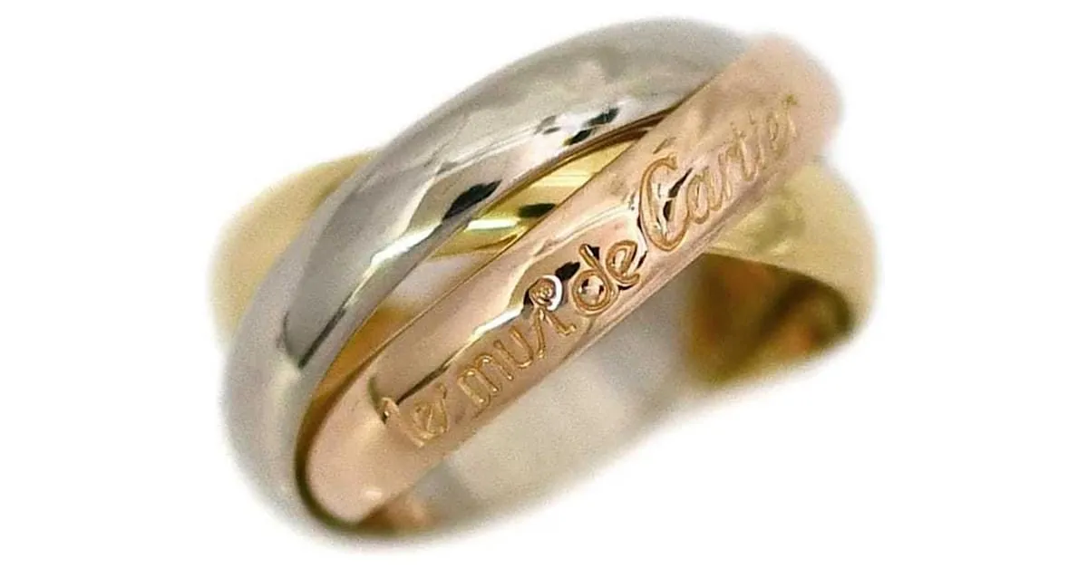 Anillo Trinity de Cartier Rosa Blanco Amarillo 