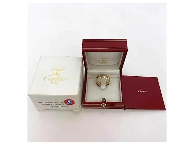 Anillo Trinity de Cartier Rosa Blanco Amarillo 