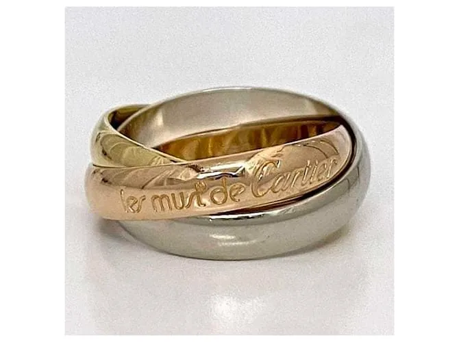 Anillo Trinity de Cartier Rosa Blanco Amarillo 