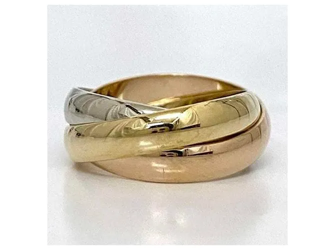 Anillo Trinity de Cartier Rosa Blanco Amarillo 