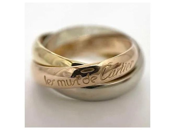 Anillo Trinity de Cartier Rosa Blanco Amarillo 