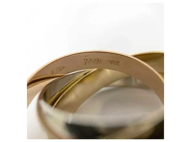 Anillo Trinity de Cartier Rosa Blanco Amarillo 