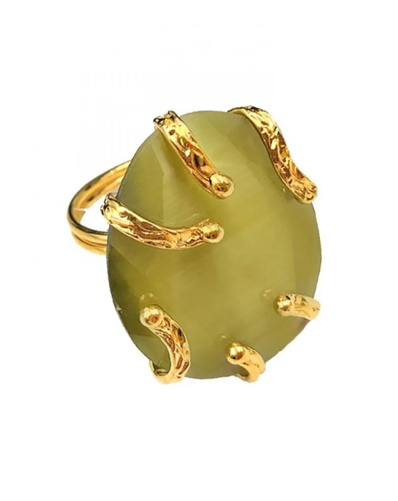ANILLOS GRANDES DE MUJER DORADOS Y VERDES PARA INVITADA DE BODA