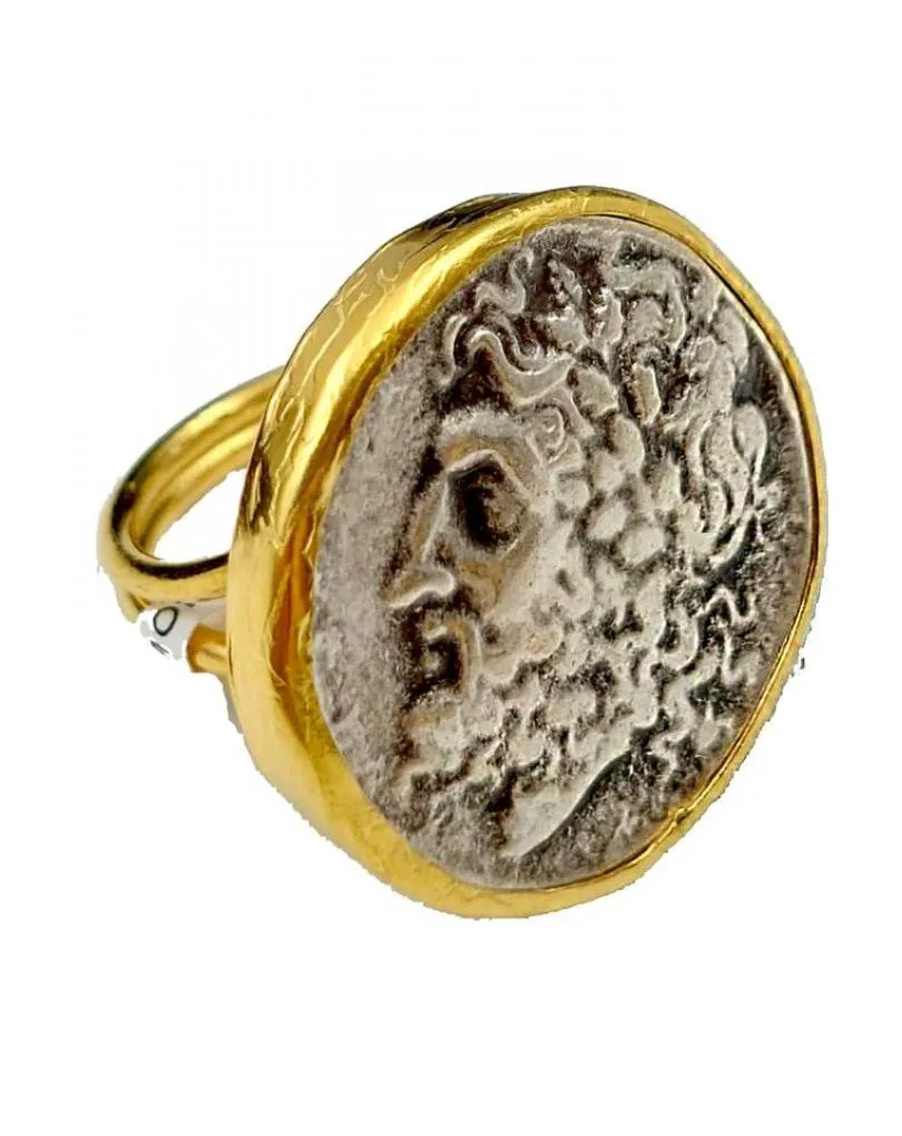 ANILLOS MUJER DE MONEDAS GRANDES REPLICA DE JOYAS ANTIGUAS