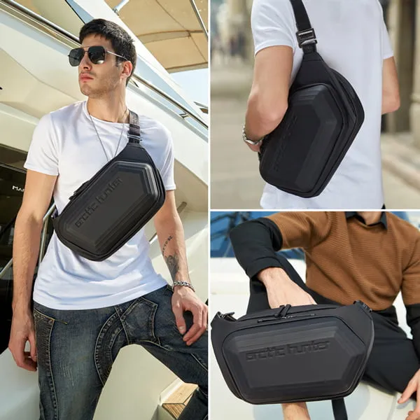 ARCTIC HUNTER Bolso Bandolera Y00013, Impermeable, Negro