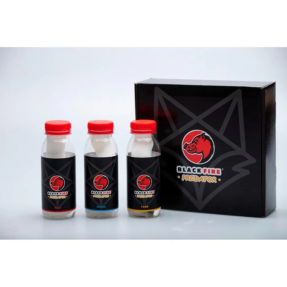Atrayente Pack 3 Botellas Black Fire  Predator 80 Gr