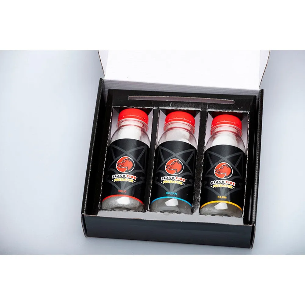 Atrayente Pack 3 Botellas Black Fire  Predator 80 Gr