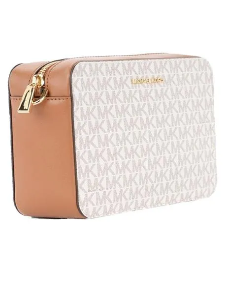bandolera michael kors jet set vainilla