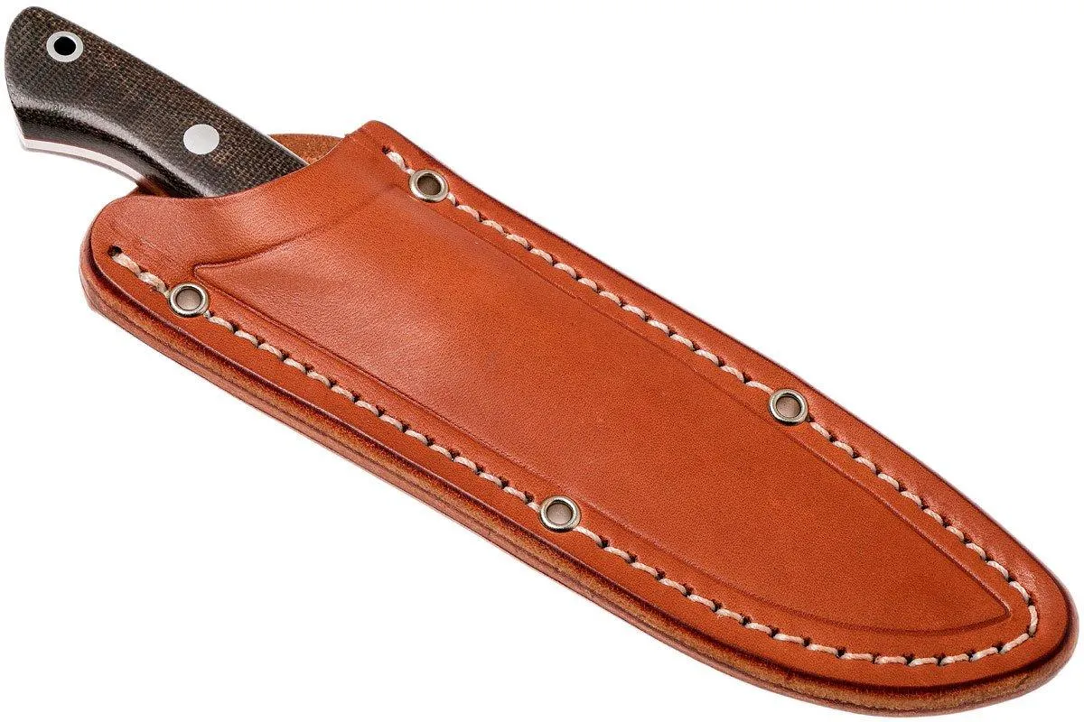 Bark River Mini Aurora CPM 3V, Green Canvas micarta, Red Liner