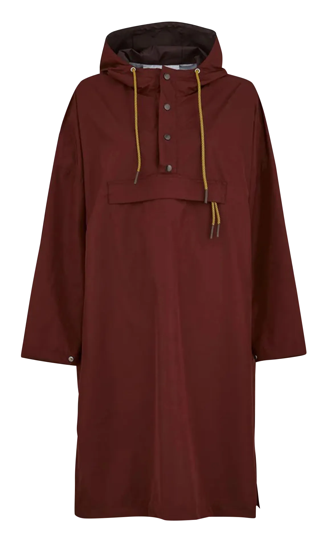 BECKSONDERGAARD Poncho amplio impermeable en marron