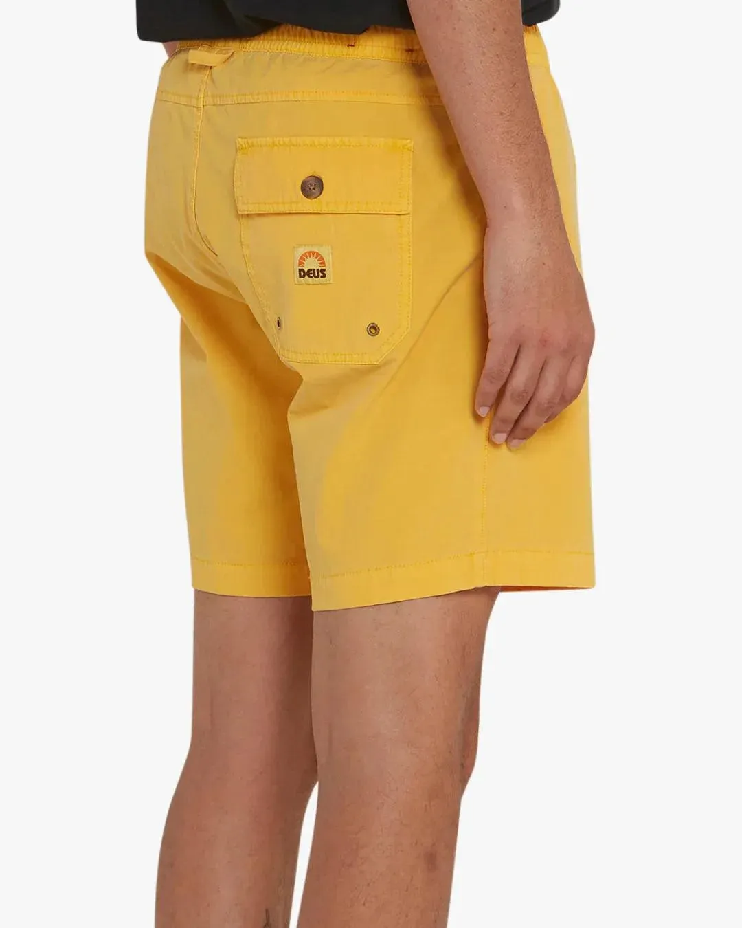Bermuda Deus Ex Machina Sandbar Garment Dye Golden Rod