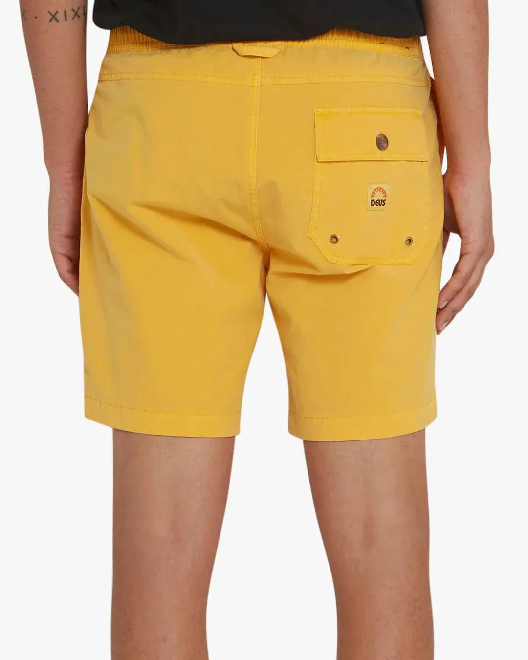 Bermuda Deus Ex Machina Sandbar Garment Dye Golden Rod