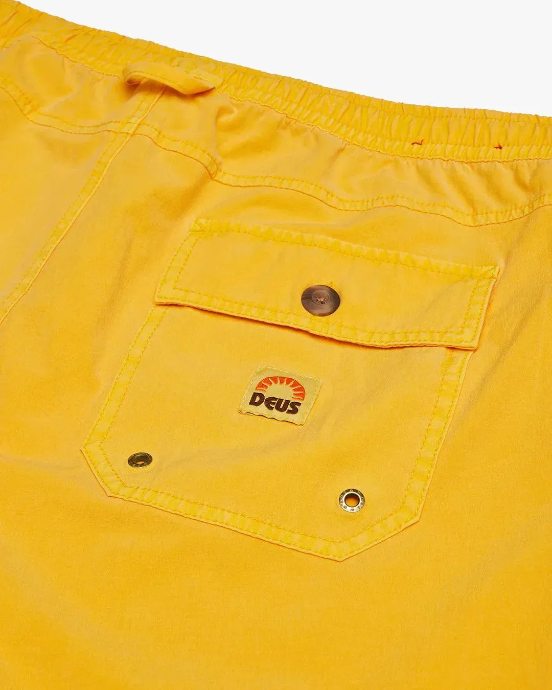 Bermuda Deus Ex Machina Sandbar Garment Dye Golden Rod