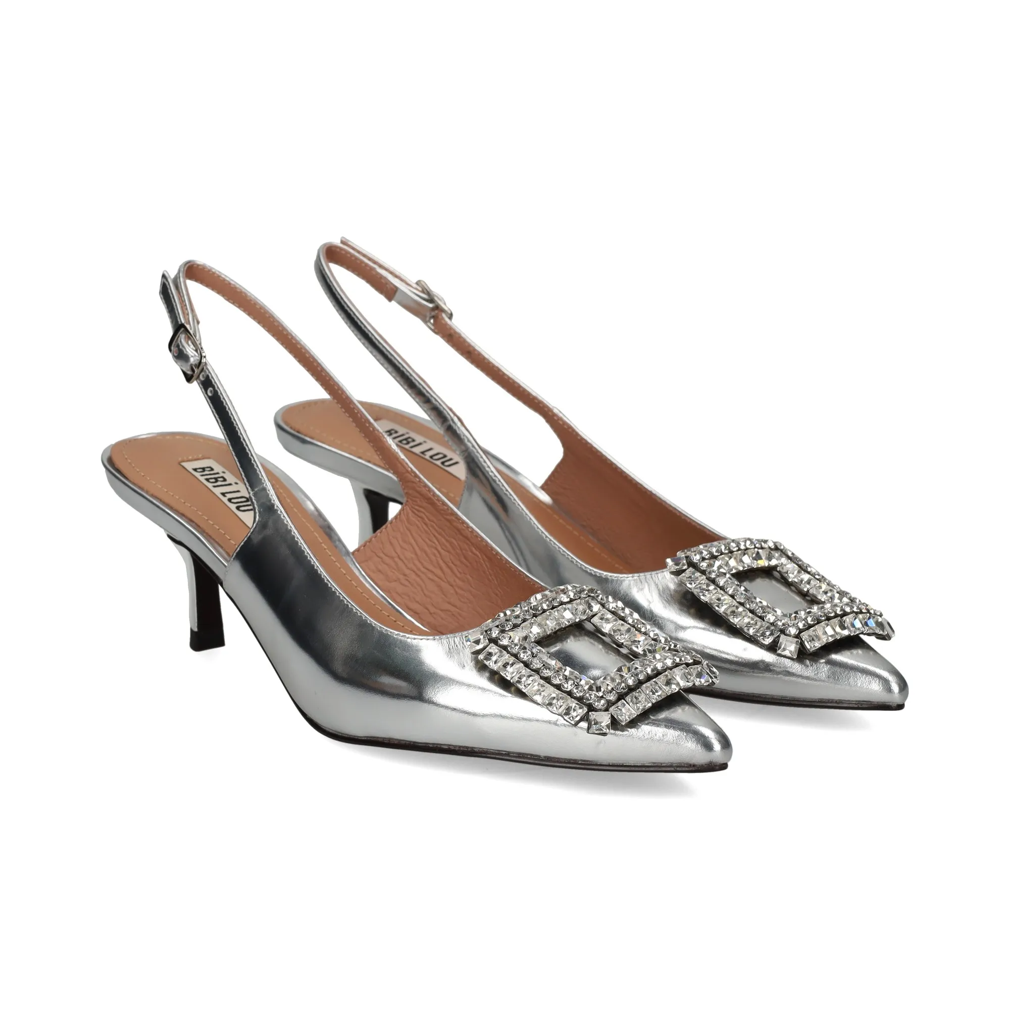 BIBI LOU Zapatos de tacón medio de Mujer PLATA